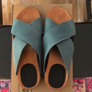 NIB Sanita Flex Sandal Teal sz 37